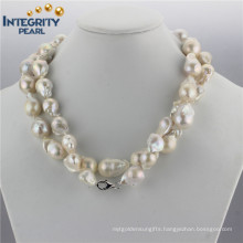 Freshwater Cultured Pearl Necklace 15mm AA Baroque Irregular Shaped Pearl Necklace